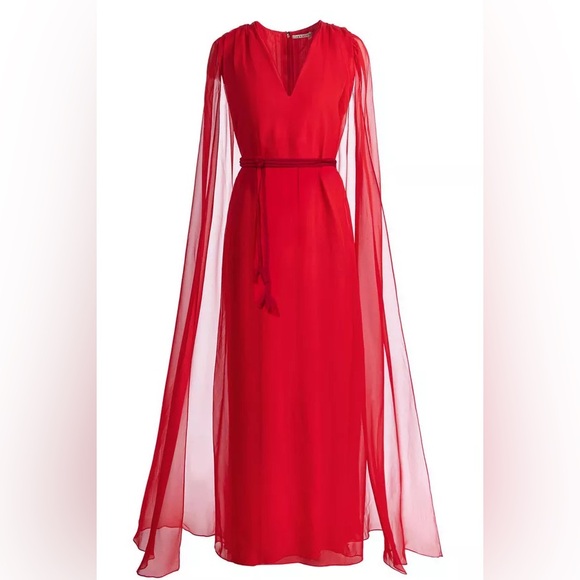 alice and olivia red cape dress Alice + Olivia ZENAIDA - Occasion wear - bright ruby/red